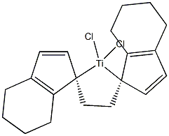 二氯[(S,S)-乙烯二(4,5,6,7-四氢-1-茚基)]钛(IV)结构式