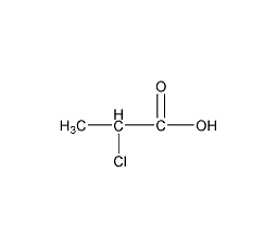 (R)-(+)-2-氯丙酸结构式