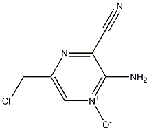 3-氨基-6-(氯甲基)-2-吡嗪甲腈4-氧化物结构式
