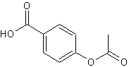 4-乙酰氧基苯甲酸结构式