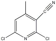 2,6-二氯-4-甲基尼克腈结构式