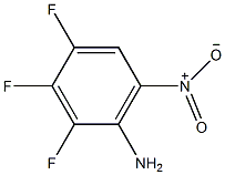 2,3,4-三氟-6-硝基苯胺结构式