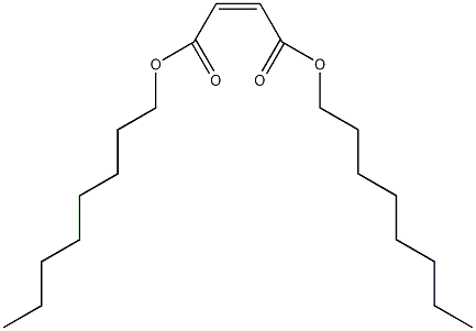 马来酸二辛酯结构式