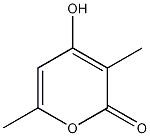 3,6-二甲基-4-羟基-2-吡喃酮结构式