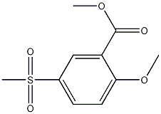 2-甲氧基-5-甲磺酰基苯甲酸甲酯结构式