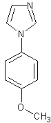 1-(4-甲氧基苯)-1H-咪唑结构式
