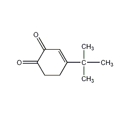 4-(1,1-二甲基乙基)-3,5-环己二烯-1,2-二酮结构式