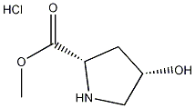 顺式-4-羟基-L-脯氨酸甲酯盐酸盐结构式