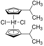 双(异丙基环戊二烯基)二氯化铪结构式