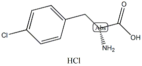 4-氯-D-苯丙氨酸盐酸盐结构式