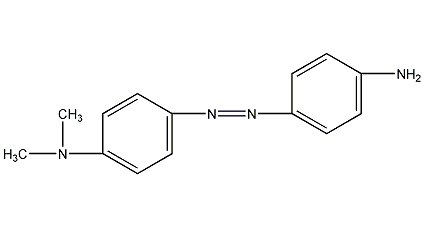 4-氨基-4'-二甲基氨基偶氮苯结构式