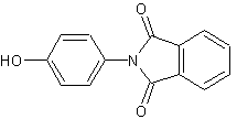 N-(4-羟苯基)酞亚酸结构式