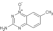 3-氨基-7-甲基-1,2,4-苯并三嗪-1-氧化物结构式