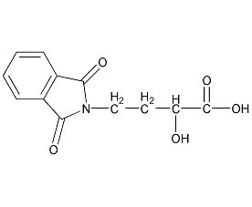 2-羟基-4-邻苯二甲酰亚氨基丁酸结构式