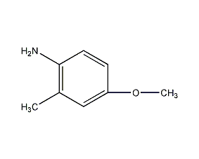 4-甲氧基-2-甲基苯胺结构式