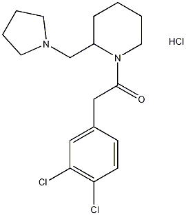 (±)-1-(3,4-Dichlorophenyl)acetyl-2-(1-pyrrolidinyl)methylpiperidine hydrochloride