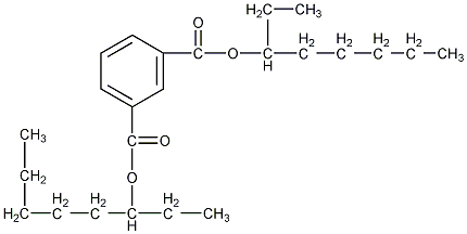 间苯二甲酸二(2-乙基己基)酯结构式