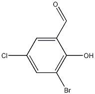 3-溴-5-氯水杨醛结构式