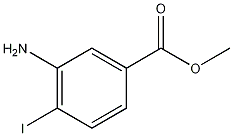3-氨基-4-碘苯甲酸甲酯结构式