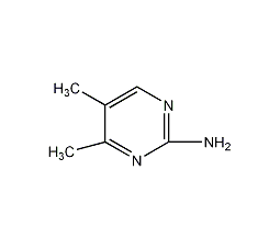 4,5-二甲基-2-嘧啶胺结构式
