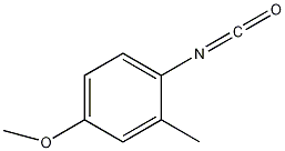 4-甲氧基-2－甲苯基异氰酸酯结构式