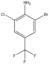 4-氨基-3-溴-5-氯三氟甲苯结构式