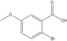 2-溴-5-甲氧基苯甲酸结构式