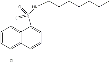 5-氯-N-庚基萘-1-磺酰胺结构式