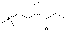 氯化丙酰胆碱结构式