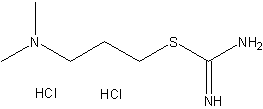 S-(3-二甲氨基丙基)异硫脲二盐酸盐结构式