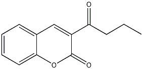 3-正丁酰基香豆素结构式