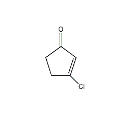 3-氯-2-环戊烯酮结构式