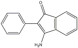 3-氨基-2-苯基二氢茚酮结构式