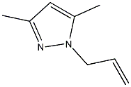 1-烯丙基-3,5-二甲基吡唑结构式