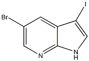 5-溴-3-碘-7-氮杂吲哚结构式