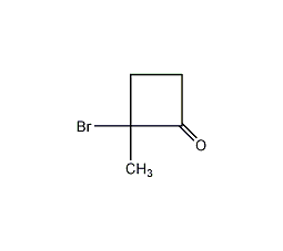 2-溴-2-甲基环丁酮结构式