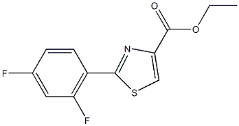 Ethyl 2-(2,4-difluorophenyl)-1,3-thiazole-4-carboxylate结构式
