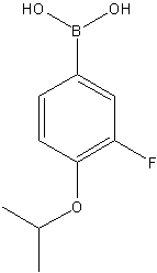 3-氟-4-异丙氧基苯基硼酸结构式
