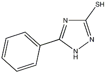 3-苯基-1,2,4-三唑-5-硫醇结构式