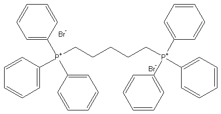 五亚甲基双(三苯基溴化膦)结构式