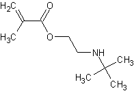 2-(叔丁基氨基)甲基丙烯酸乙酯结构式