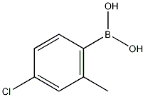 4-氯-2-甲基苯硼酸结构式