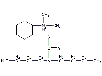 二丁基二硫代二甲基环己基氨基甲酸铵结构式