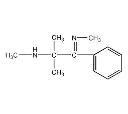 N-2-二甲基-1-甲基亚氨基-1-苯基丙-2-胺结构式