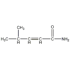 4-甲基-2-戊烯酰胺结构式
