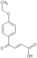 反-(4-乙氧基苯甲-3-丙烯酸结构式
