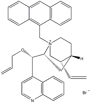 O-烯丙基-N-(9-蒽甲基)溴化金鸡纳碱结构式