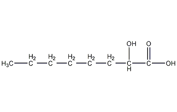 (±)-2-羟基辛酸结构式