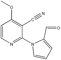 3-氰基-2-(2-甲酰-1H-吡咯-1-基)-4-甲氧基吡啶结构式