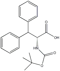 丁氧羰基-β苯基-D-苯丙氨酸结构式